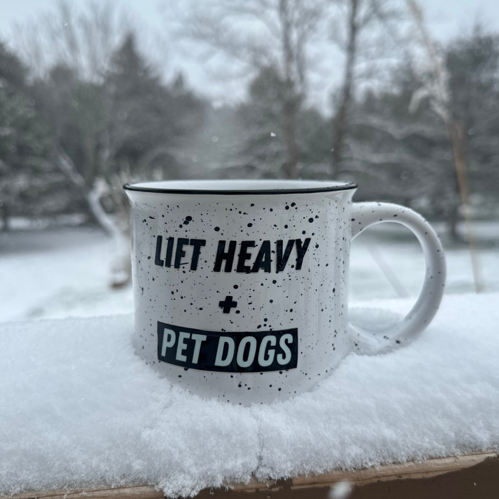 Lift Heavy, Pet Dogs Campfire Mug